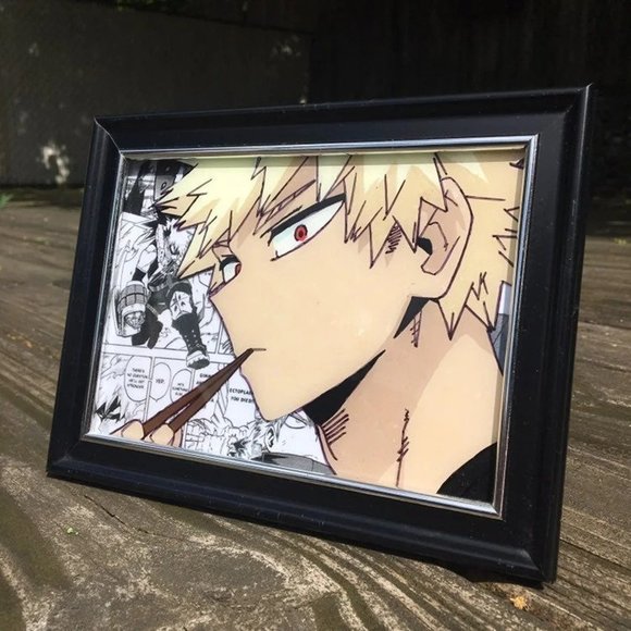 MHA Bakugo Katsuki Glass Painting - Picture 5 of 5